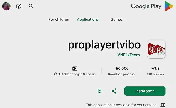 Download IBO Player Pro for Android TV from Google Play Store